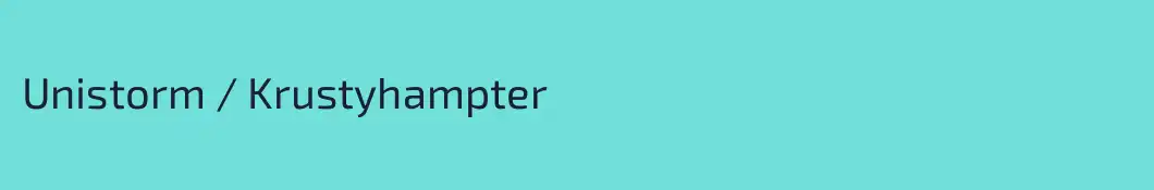 Unistorm / Krustyhampter